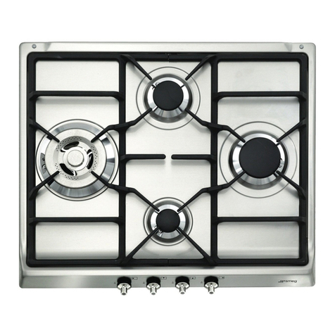 Smeg Gas Hob CIR60X3 User manual