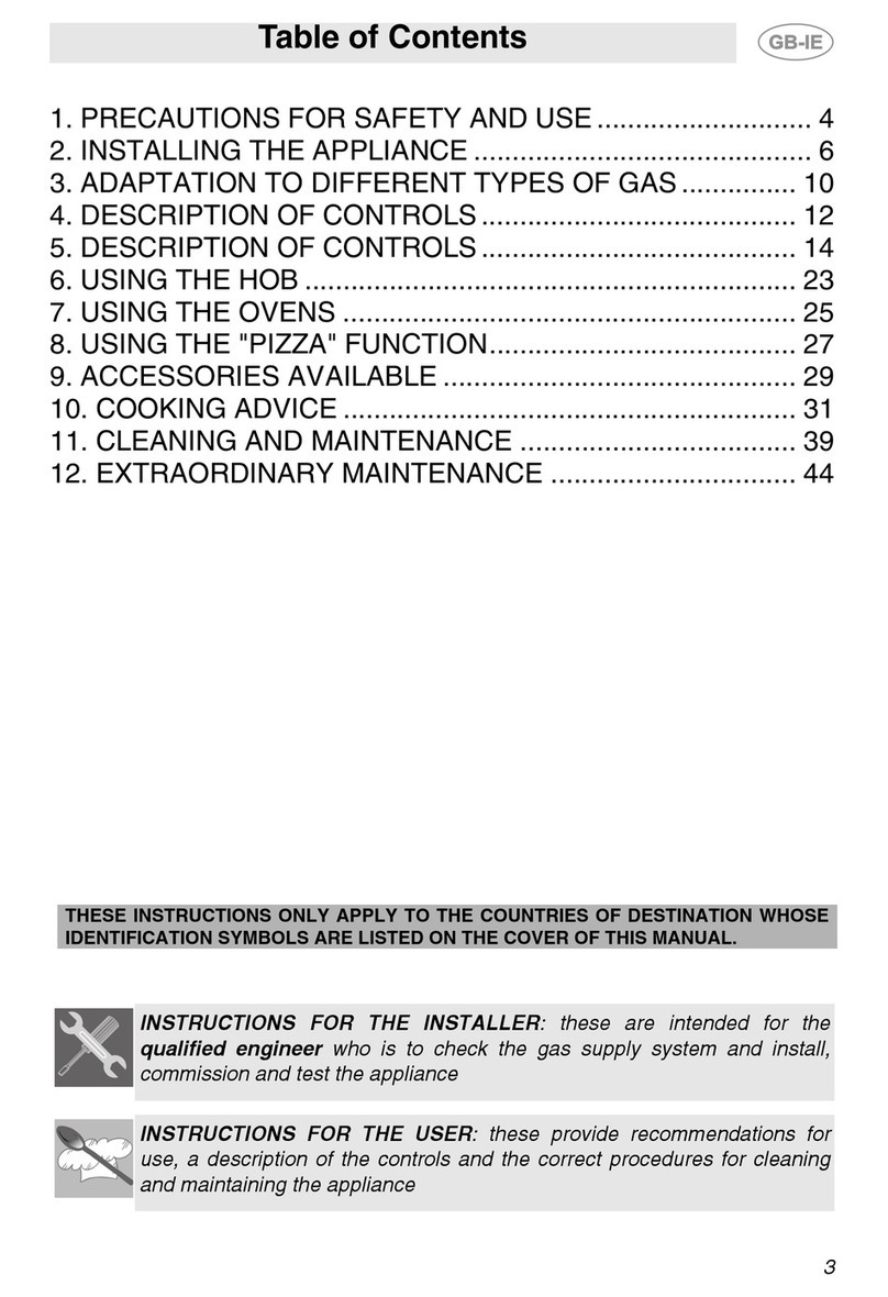 Smeg CS150SA Instructions for installation and use