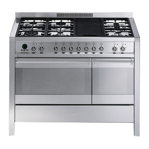 Smeg Dual Fuel Range Cooker A3A-5 User manual
