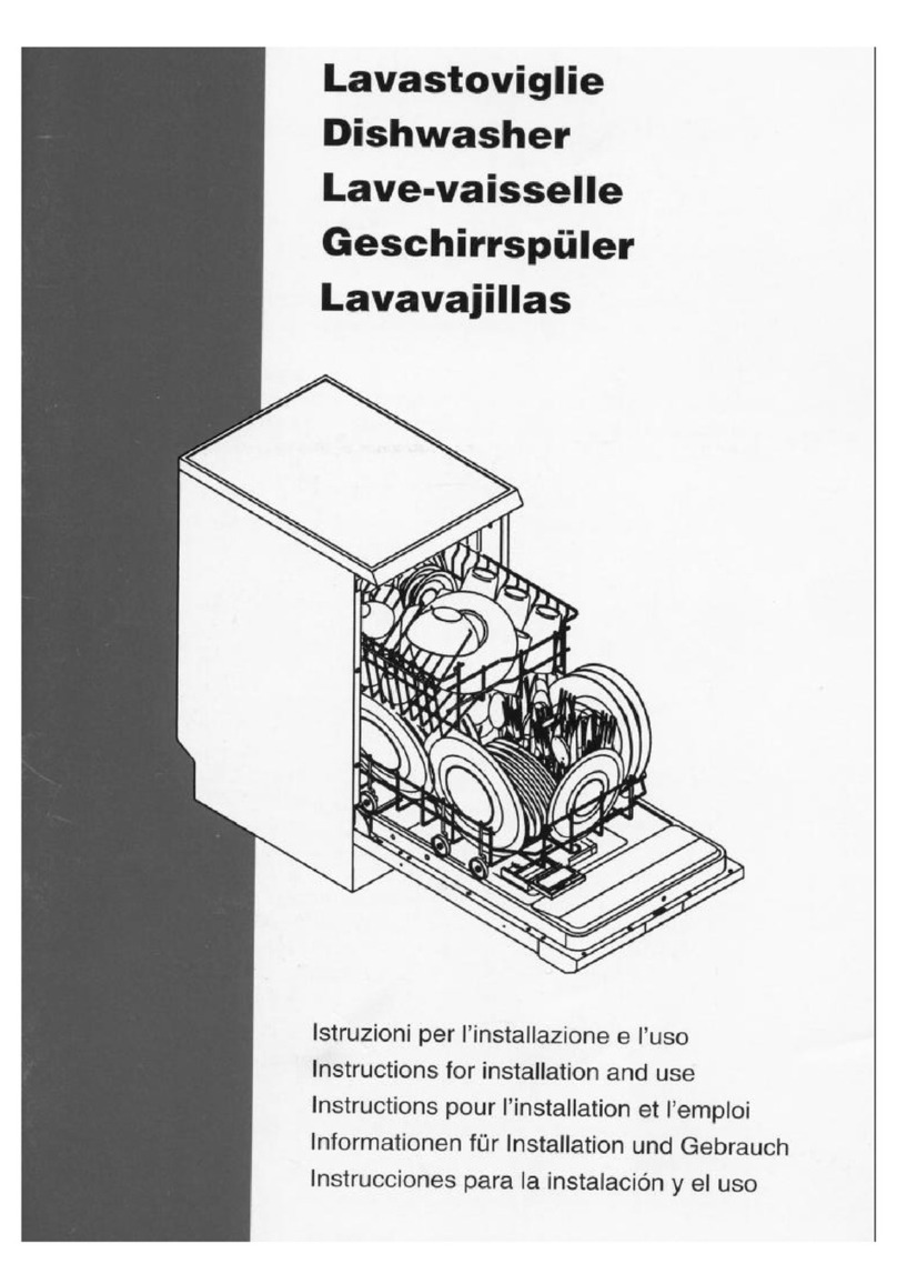 Smeg Dishwasher STX4-2 Instructions for installation and use