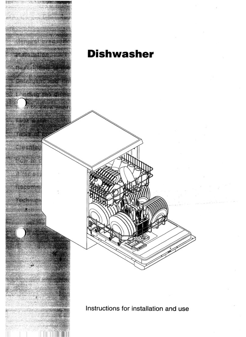 Smeg Dishwasher PL660EB User manual Smeg Dishwasher PL660EB User manual