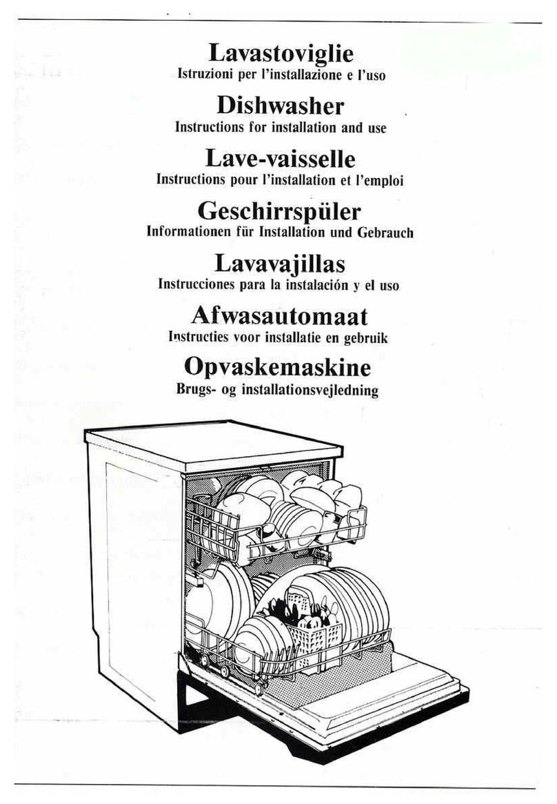 Smeg Dishwasher GM336-160 User manual