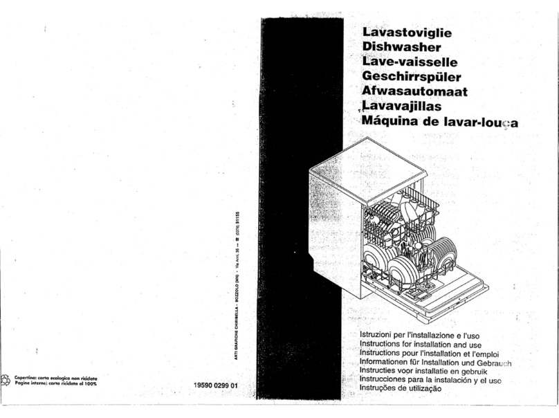 Smeg Dishwasher DWD1E User manual