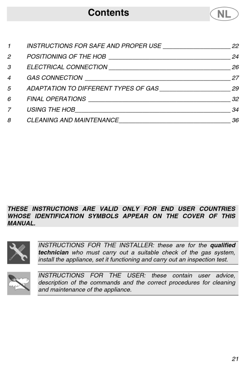 Smeg SNL574GH User manual Smeg SNL574GH User manual