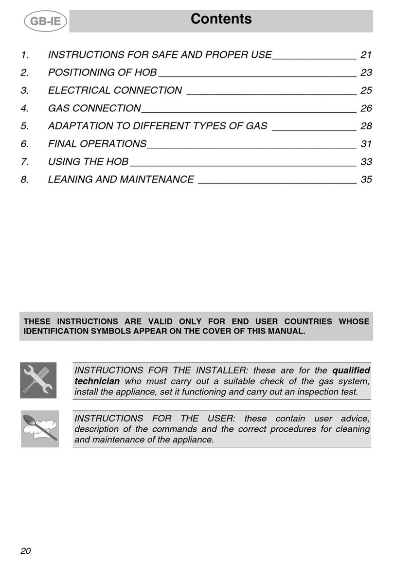 Smeg SE97CXG Instructions for use