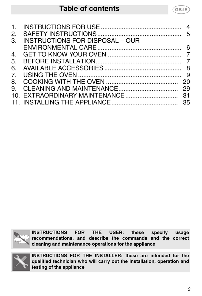 Smeg Built-in Microwave Oven Instructions for use