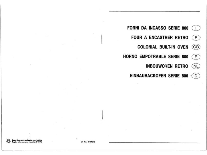 Smeg Built-in Oven Colonial product manual