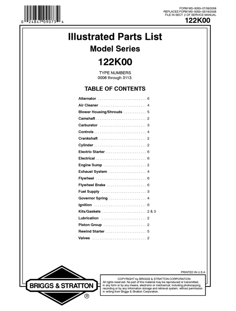 Briggs & Stratton Car MS5053 Illustrated parts list