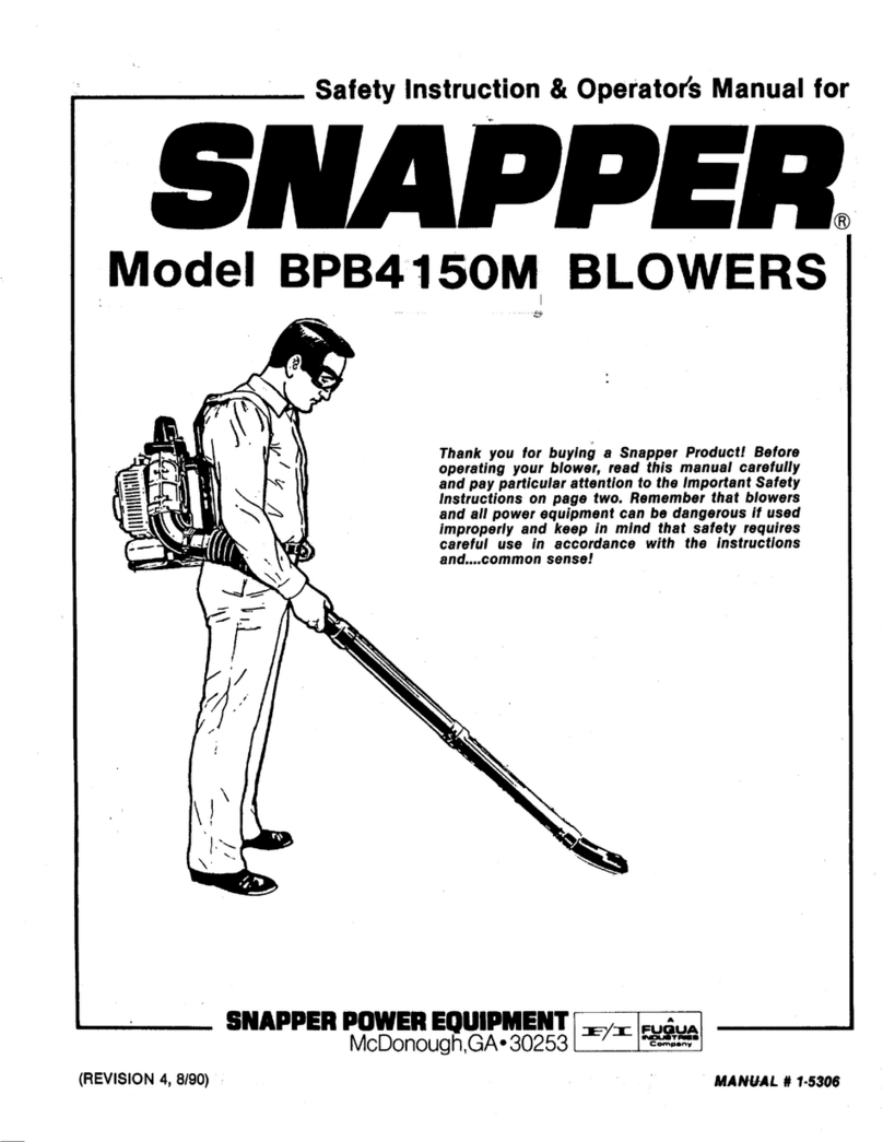Snapper BPB4150M Operation and maintenance manual Snapper BPB4150M Operation and maintenance manual