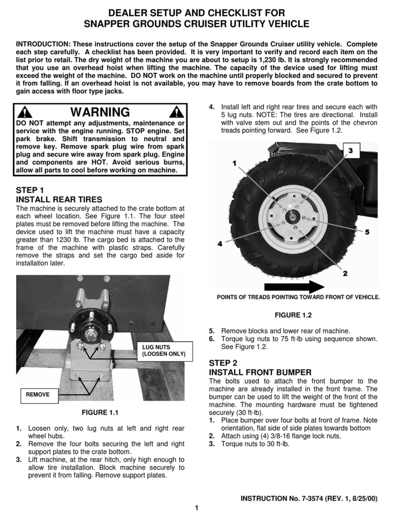 Snapper GC9520KWV User guide Snapper GC9520KWV User guide