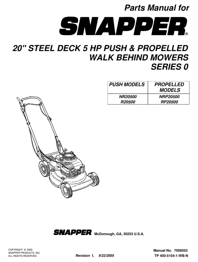 Snapper NR20500 User manual