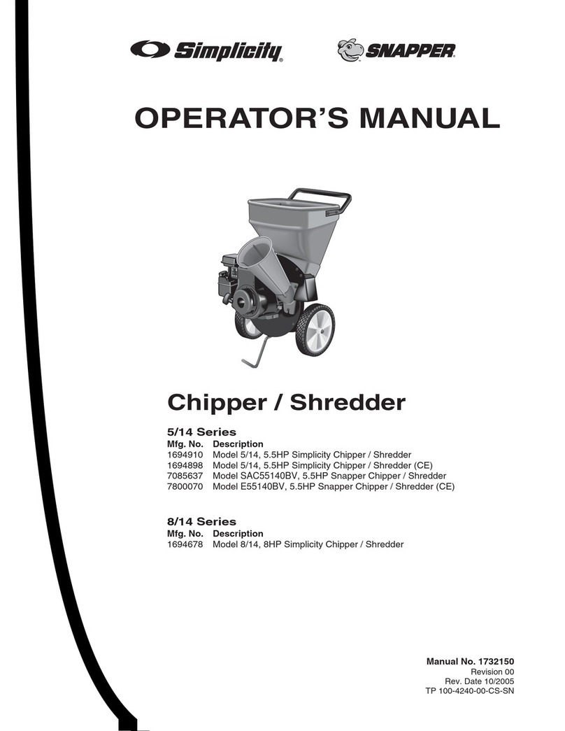 Snapper E55140BV Operator's manual