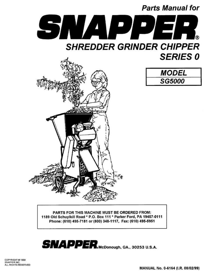 Snapper SG 5000 User manual