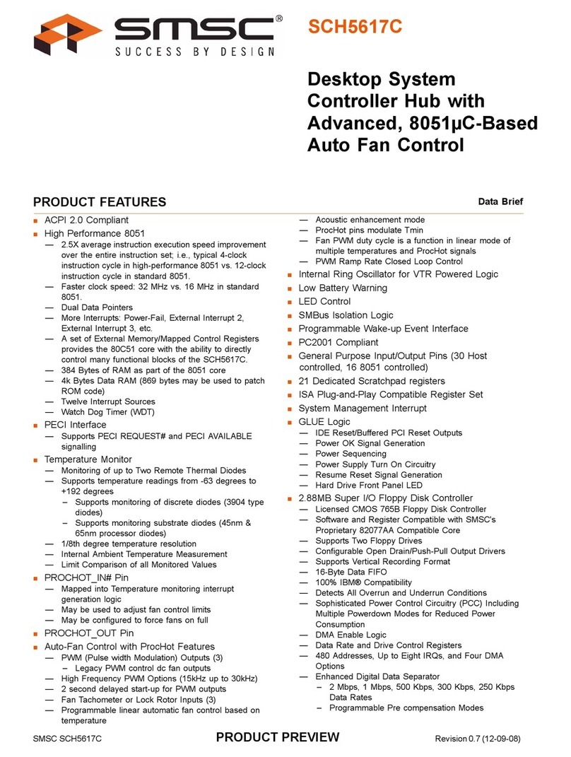 SMSC SCH5617C User manual