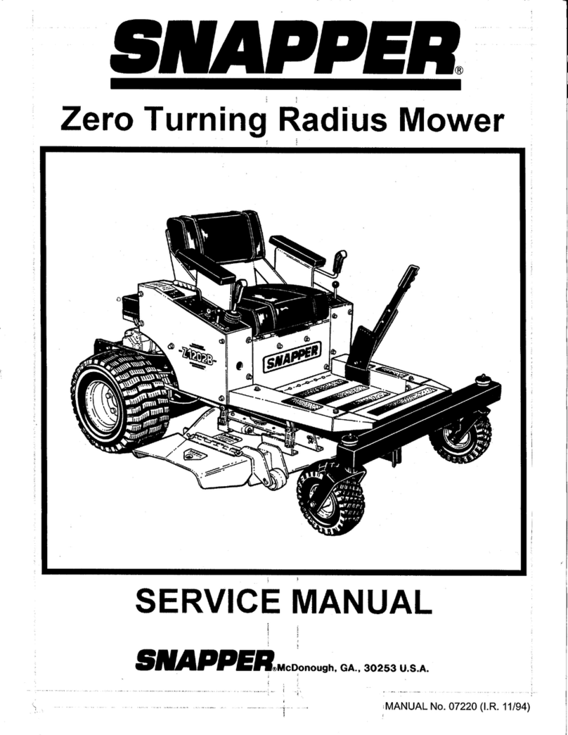 Snapper 7220 User manual