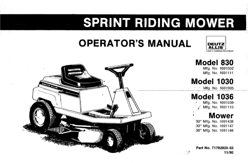 Deutz-Allis 1036 Operator's manual