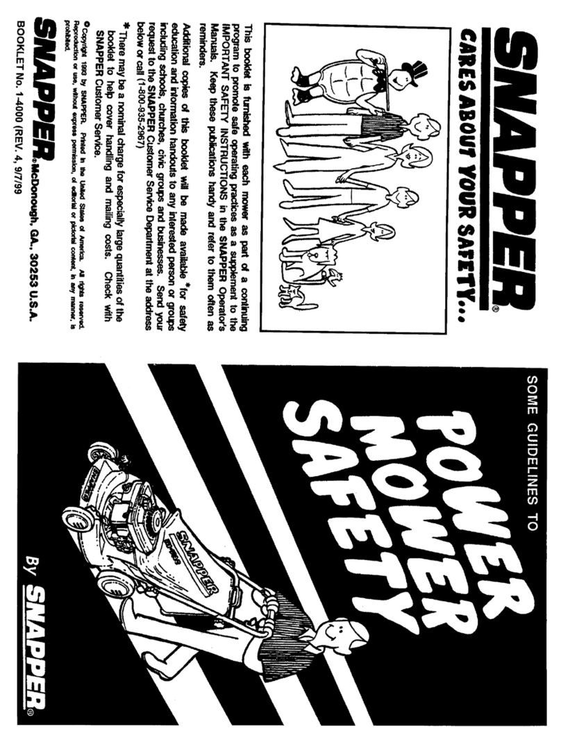 Snapper 1-4000 Installation instructions