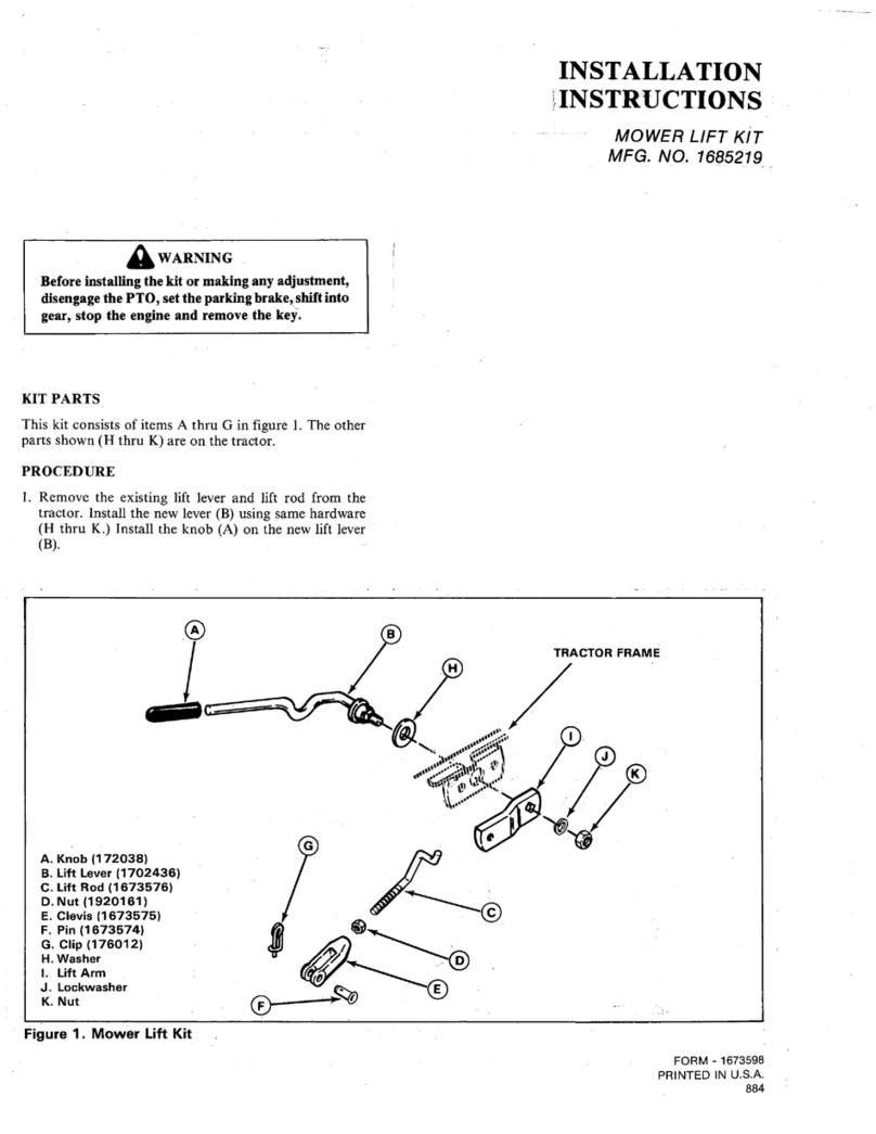 Snapper 1685219 installation instructions