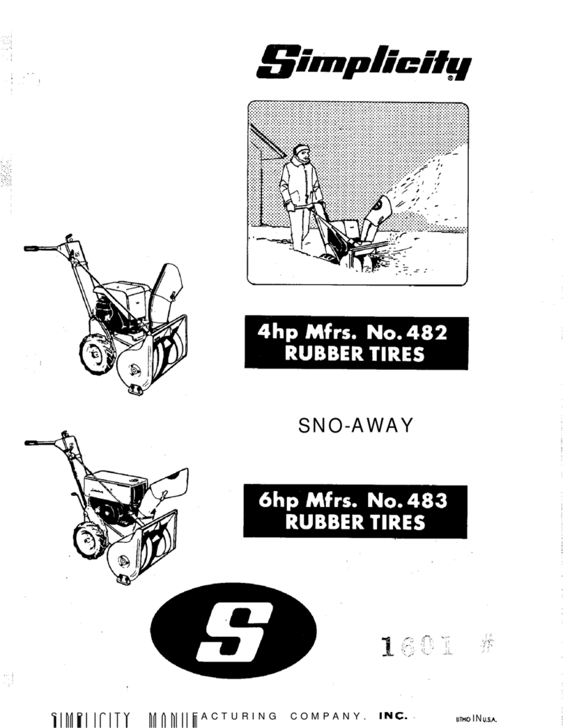 Simplicity 1602 product manual