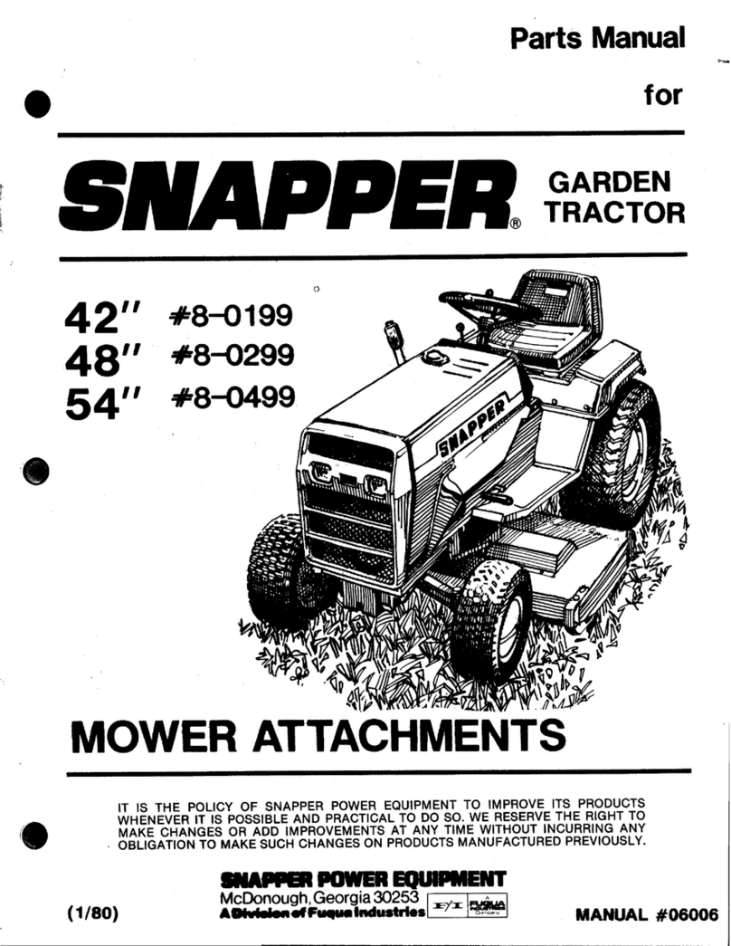 Snapper 6006 User manual