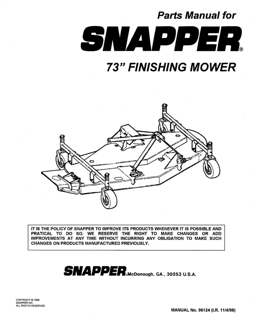 Snapper 6124 User manual