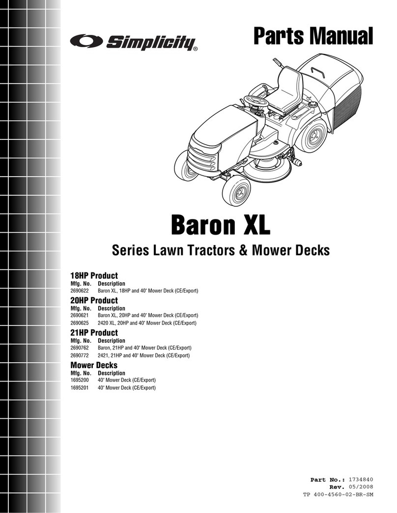 Simplicity 4560 parts manual