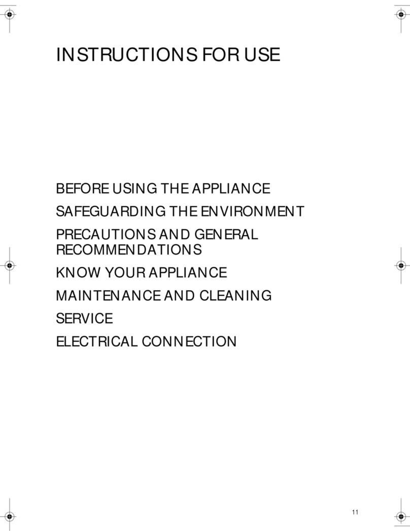 Smeg VR115B1 User manual