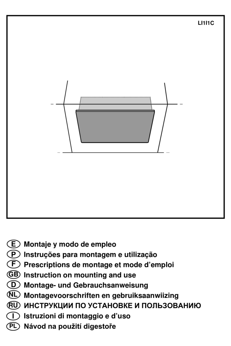 Smeg KSEG50 Instruction on mounting and use