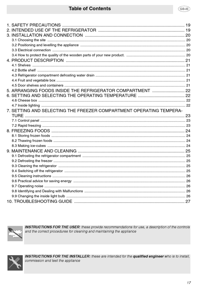 Smeg FPL33RSD Instructions for installation and use