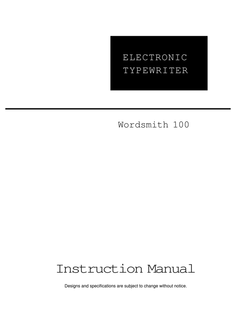 Smith Corona Wordsmith 100 instruction manual