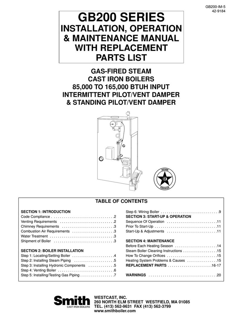 Smith Cast Iron Boilers GB200 SERIES Installation & operation