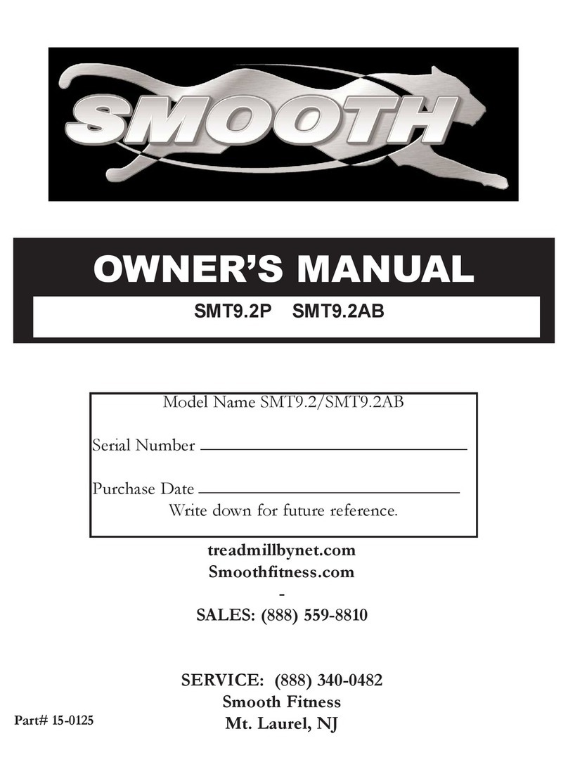 Smooth Fitness SMT9.2AB User manual Smooth Fitness SMT9.2AB User manual
