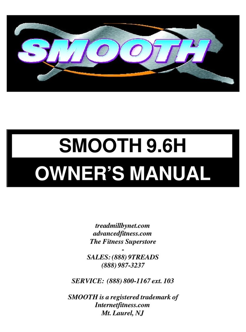 Smooth Fitness SMOOTH 9.6H owner's manual