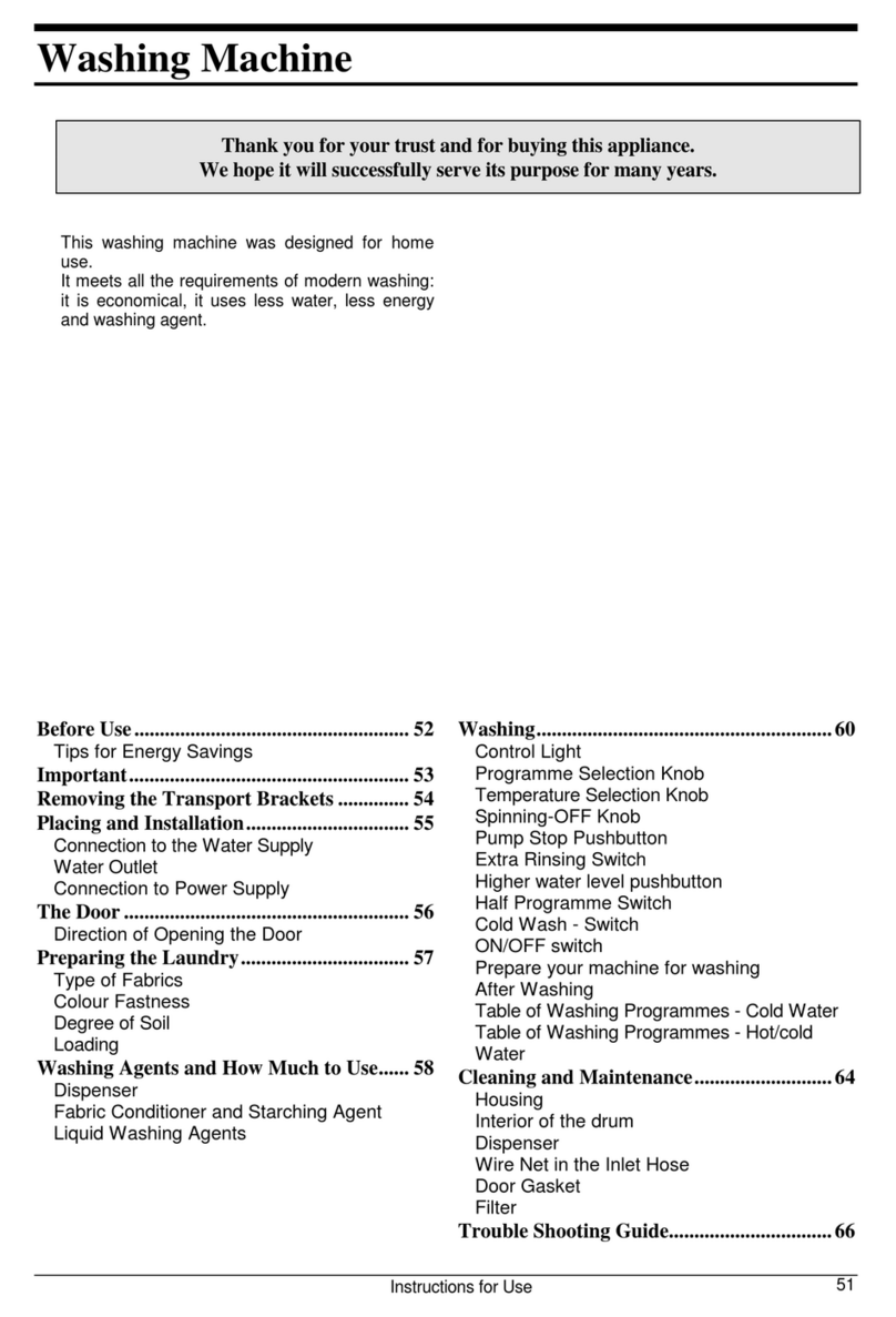 Smeg WLB500T User manual