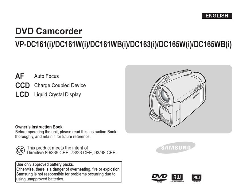 Samsung DC161W(i) Owner's instruction book
