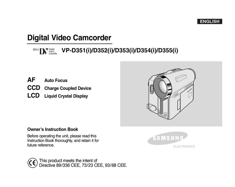 Samsung VP D 352 i Owner's manual
