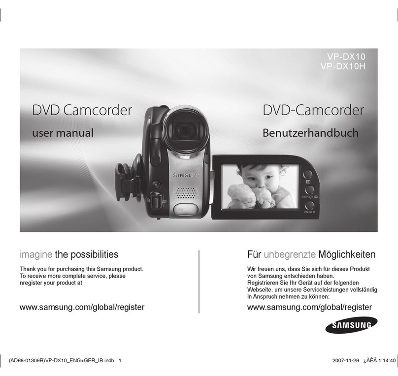 Samsung VP-DX10 User manual