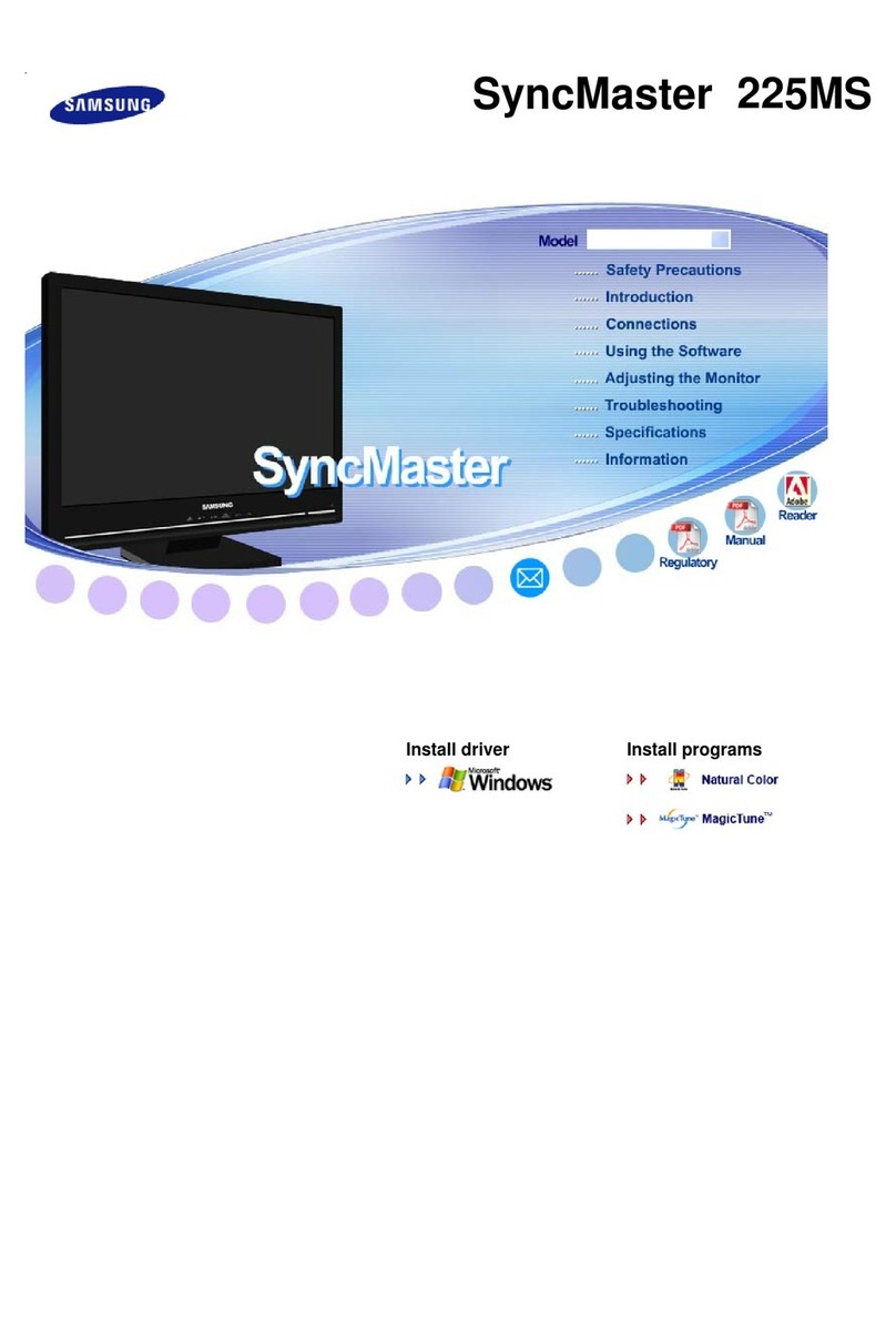 Samsung SyncMaster 225MS User manual