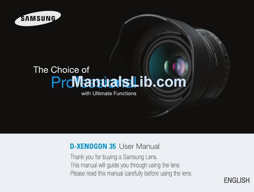 Samsung Schneider D-XENOGON 35 User manual