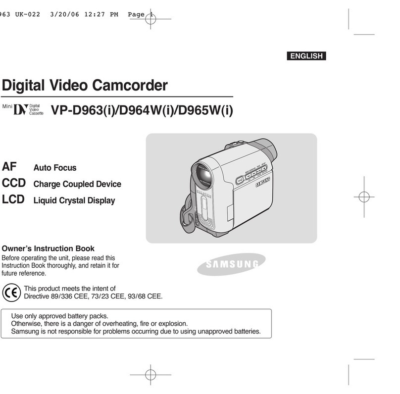 Samsung VP-D965Wi Setup guide