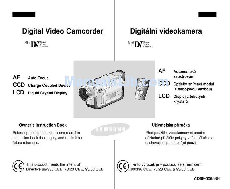 Samsung VP-D20 Setup guide