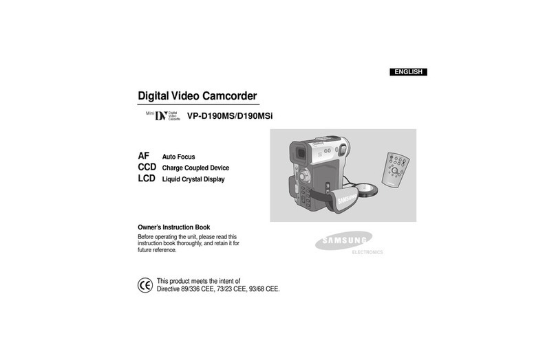Samsung VP-D190MS Setup guide