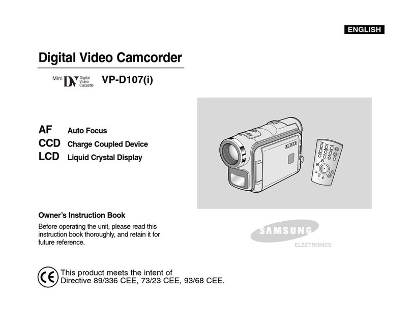 Samsung VP-D107I Owner's instruction manual