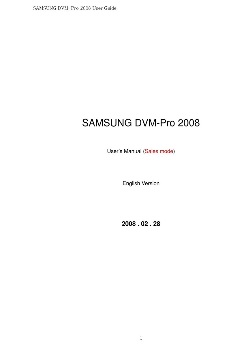 Samsung DVM-PRO 2008 User manual