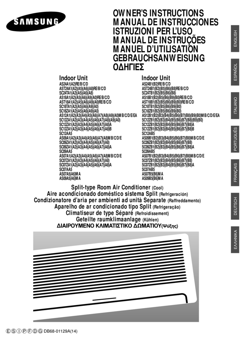 Samsung Split-type Room Air Conditioner User manual