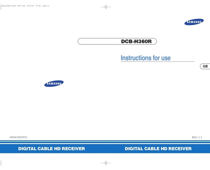 Samsung DCB-H360R User manual