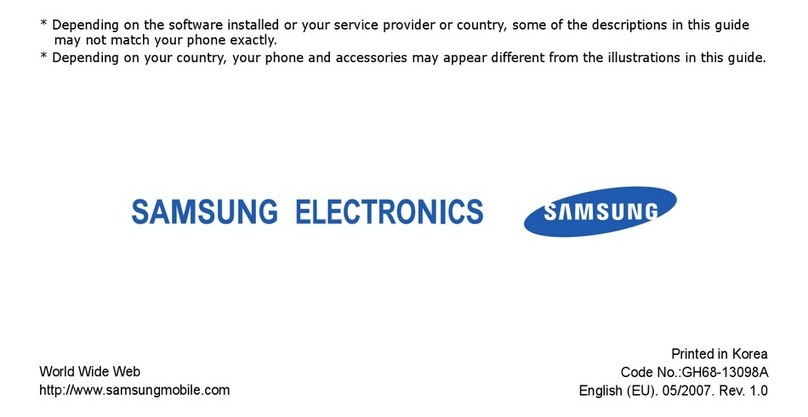 Samsung BLUETOOTH GH68-13098A User manual