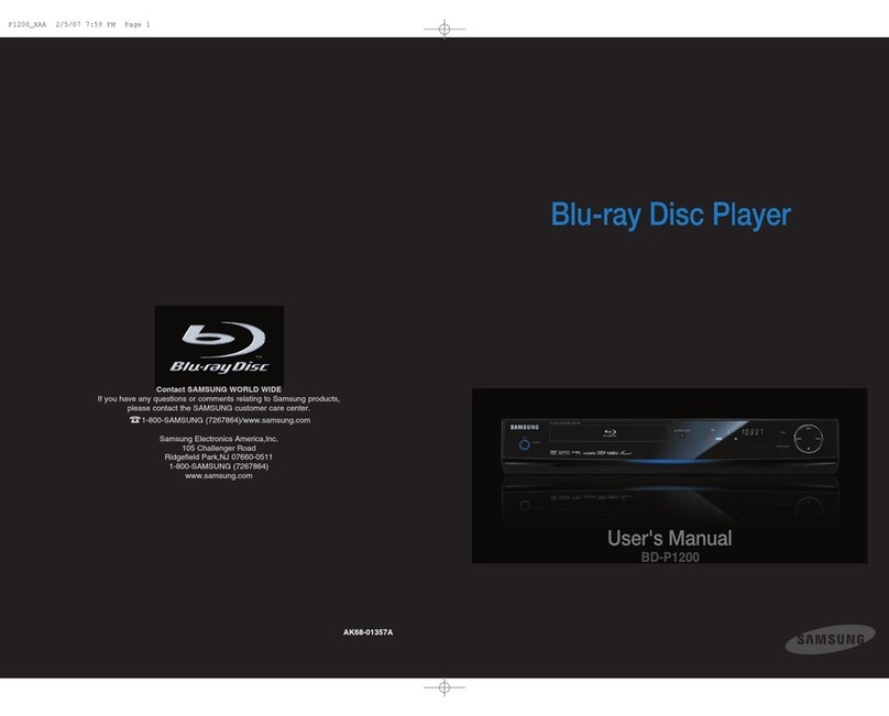 Samsung BD-P1200 User manual