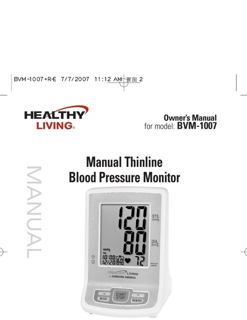 Samsung Healthy Living BVM-1007 User manual Samsung Healthy Living BVM-1007 User manual