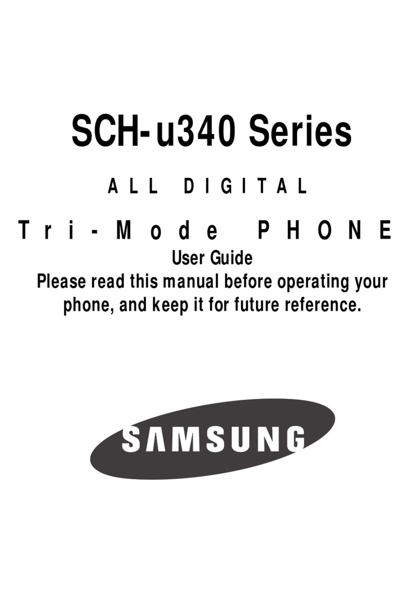 Samsung SCH U340 - Cell Phone - Verizon Wireless User manual